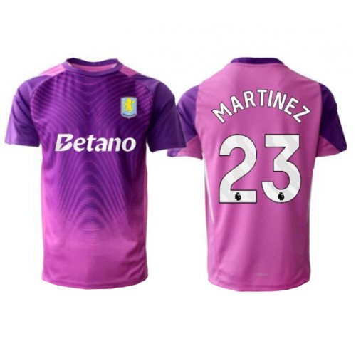 Stroje piłkarskie Aston Villa Emiliano Martinez #23 Bramkarskie Koszulka Trzeciej 2025-26 Krótki Rękaw